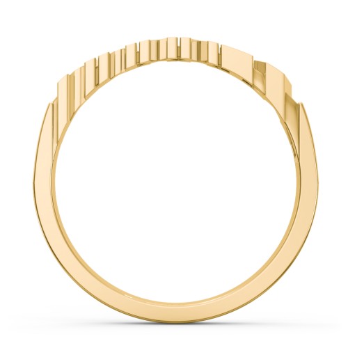 Roman Numeral Graduation Ring – 10K Yellow Gold