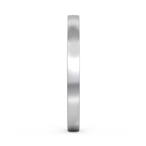 Classic Flat Wedding Band - 2mm Width – Sterling Silver