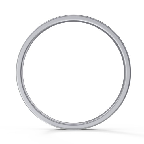 Classic Flat Wedding Band - 2mm Width – Sterling Silver