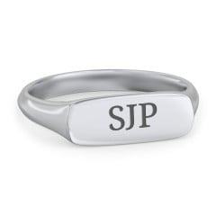 Women's Bar Signet Ring