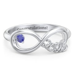 2025 Infinity Ring with Birthstone