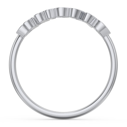 Personalized Name Ring – 10K White Gold