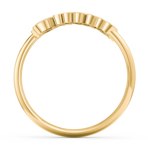 Personalized Two Name Ring – 10K Yellow Gold