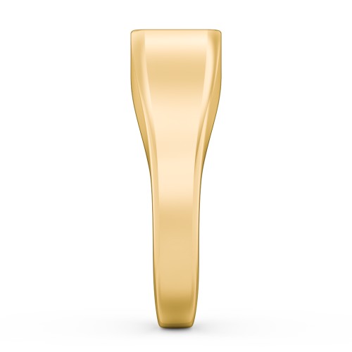 Double Initial Signet Ring – 10K Yellow Gold