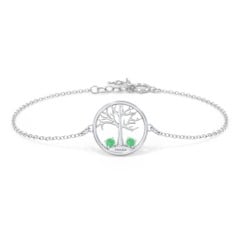 1 - 4 Stone Family Tree Bracelet