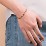 Engravable Milgrain Family Bracelet with Heart Birthstones (1-7 Stones)
