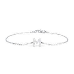 Pavé Initial Bracelet - M