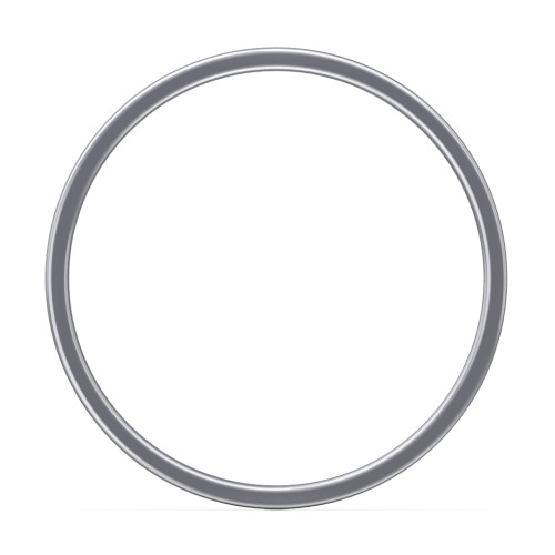 Men's Classic Flat Wedding Band - 6mm Width
