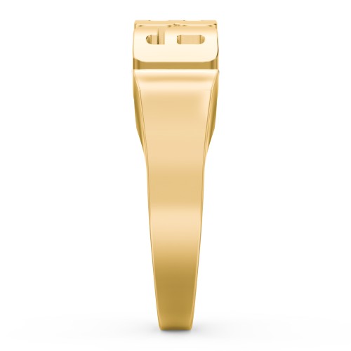 Men's Personalized Year Ring – 10K Yellow Gold