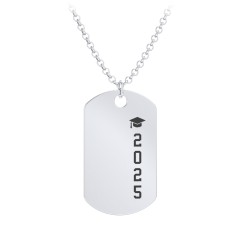 2025 Graduation Dog Tag Necklace