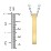 Men’s Engravable Vertical 3D Bar Necklace