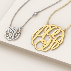 Monogram Name Pendant