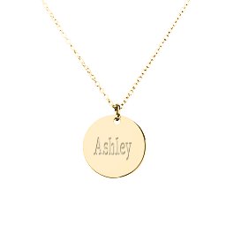 Charmed Name Disc Pendant
