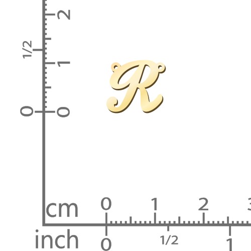 Initial Letter Necklace – 18K Gold Plated Silver