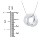 Engraved 3 Interlocking Russian Rings Necklace – 10K Yellow Gold