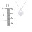 Engravable Heart Necklace with Birthstone – Sterling Silver with Amethyst