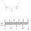 Initials Necklace with Lightning Bolt Charm – 10K White Gold
