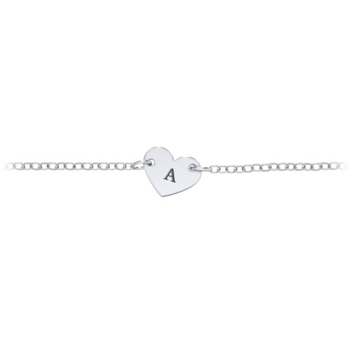 Engravable Heart Bracelet