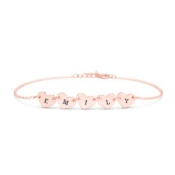 Engravable 5 Hearts Bracelet