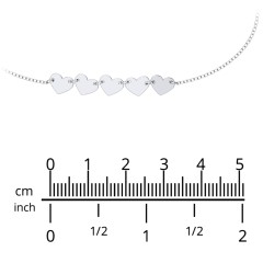 Engravable 5 Hearts Bracelet