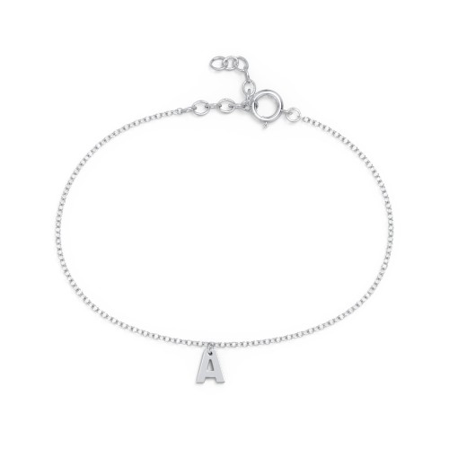 Initial Bracelet with 1 Letter - Modern