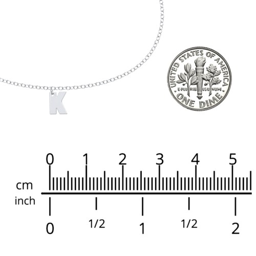 Initial Bracelet with 5 Letters - Modern