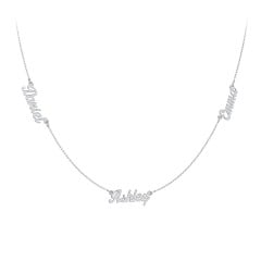 Dainty Personalized Three Name Necklace