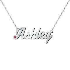 Personalized Birthstone Name Necklace