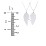 Engravable Split Heart Couples Necklace Set – Sterling Silver