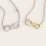 Engravable Two Name Infinity Necklace – Sterling Silver