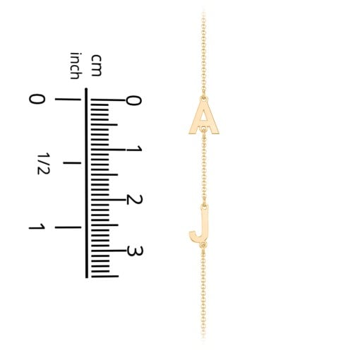 Personalized Initial Station Necklace with 2 Letters