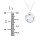 Engravable Floral Disc Necklace – 10K White Gold