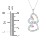 Unity Interlocking Hearts Birthstone Pendant – Sterling Silver with Blue Sapphire, Blue Topaz, and Pink Tourmaline