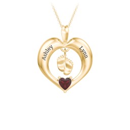 Precious Gift Baby Feet Charm Pendant