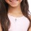 Cross and Heart Pendant with Birthstone – Sterling Silver with Ruby