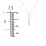 Modern Cross with Baguette Birthstone – Sterling Silver with Emerald