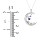 Moon and Constellation Gemstone Pendant