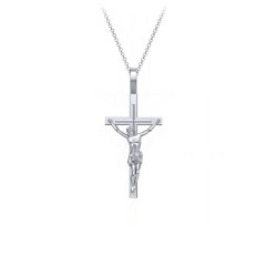 Small Crucifix Necklace – Sterling Silver