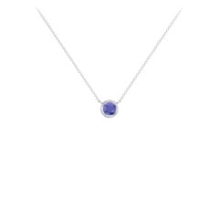 Bezel Set 4mm Gemstone Pendant