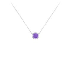 Bezel Set 5mm Gemstone Pendant