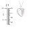 Engravable Heart Photo Locket Necklace