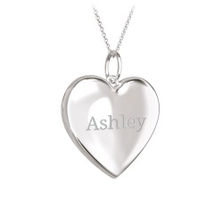Engravable Heart Photo Locket Necklace – 18K Gold Plated Silver