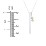 Engravable Vertical 3D Bar Necklace with 2-Stone Charm – 10K Yellow Gold with Pink Tourmaline and Amethyst