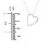 Engravable Tilted Heart Necklace with Pearls – Sterling Silver with Freshwater Pearl