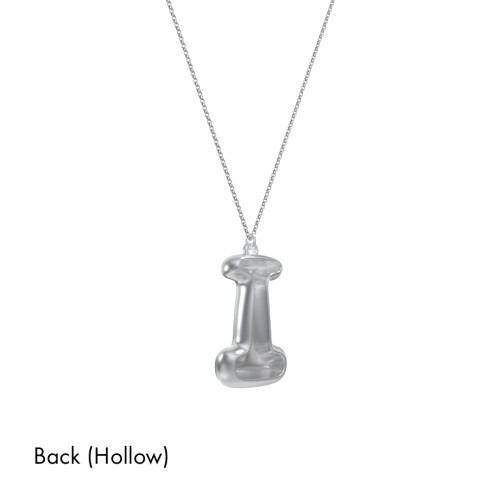 Custom Bubble Initial Necklace