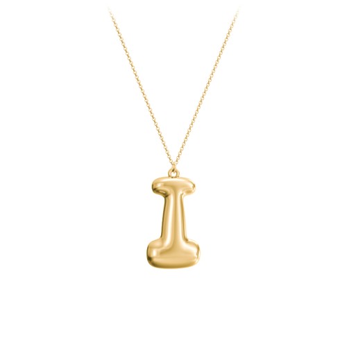 Custom Bubble Initial Necklace